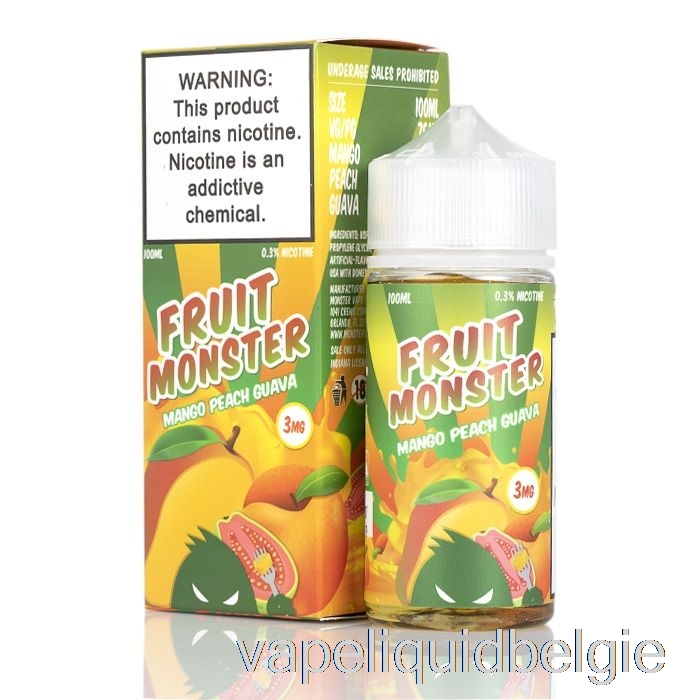 Vape België Mango Perzik Guave - Fruitmonster - 100ml 0mg